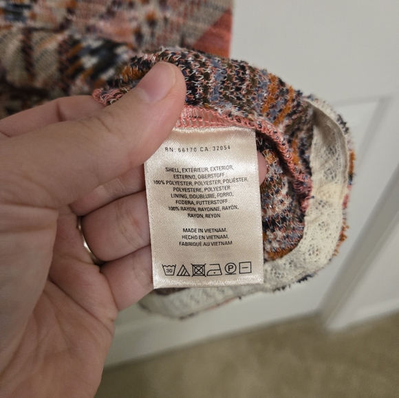 Maeve Anthropologie Erina Bohemian Bell Sleeve Knit Fit And Flare Dress Size M - Picture 6 of 9